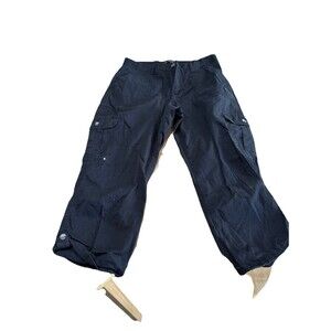 Women’s Lee Relaxed Fit Mid Rise Black Capris Size 10 Medium